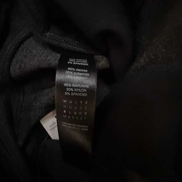 NWT ~ WHBM Women’s Ponte Skinny Ankle Pants Heather Grey ~ Size 2R - Picture 5 of 7